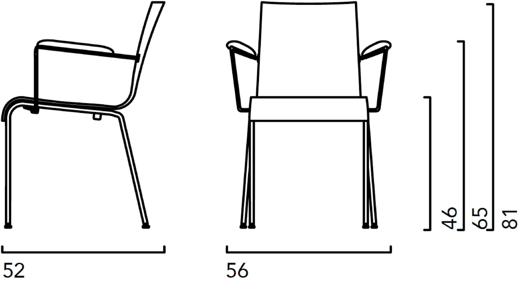 Crassevig Штабелируемое мягкое кресло с подлокотниками Asia sun-id-1510190 - Вид №2