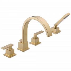T4753-CZ Римская ванна с ручным душем Delta Faucet Vero Шампанское бронза