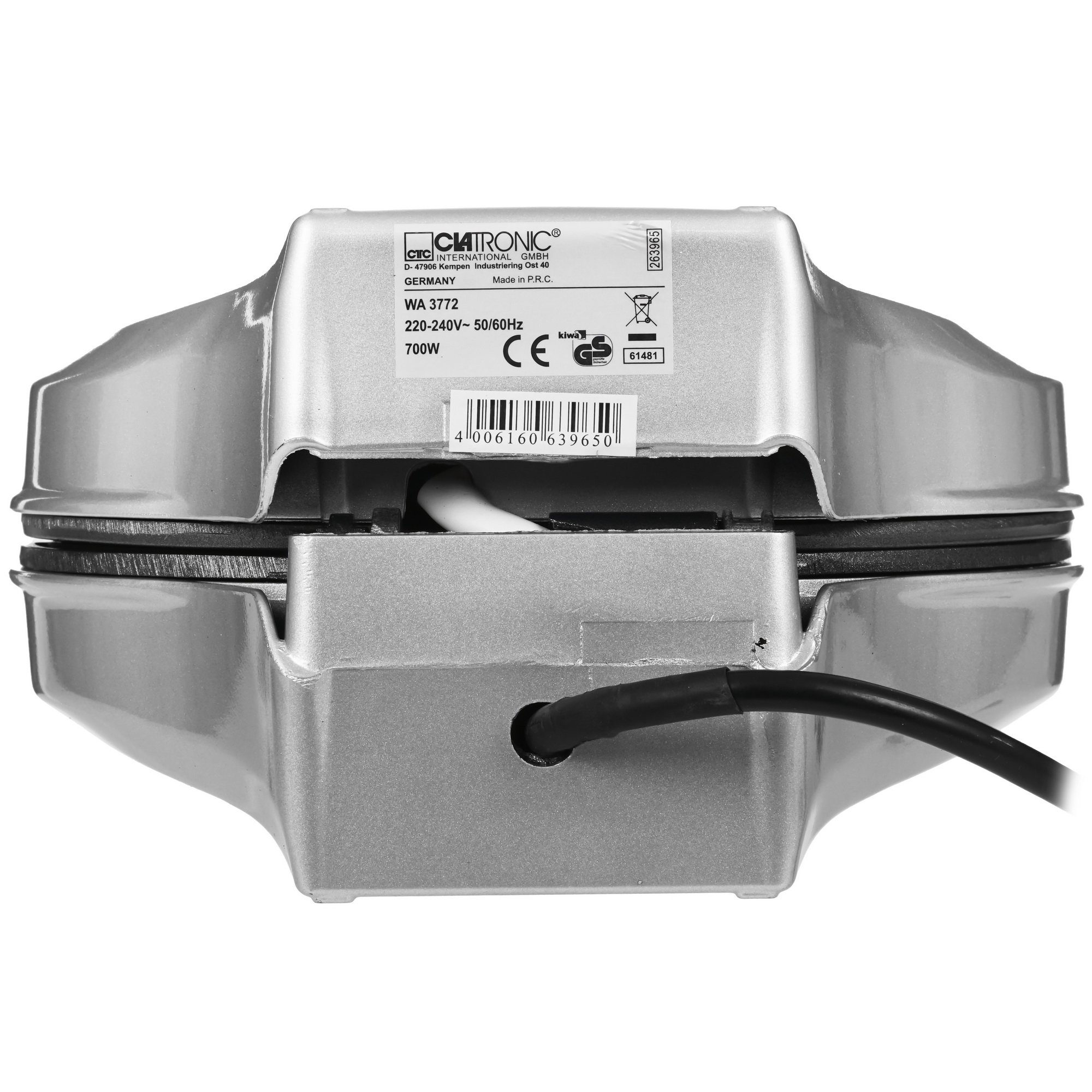 5354492 Вафельница Clatronic WA 3772 silber серебристый STDN-0137434 - Вид №4
