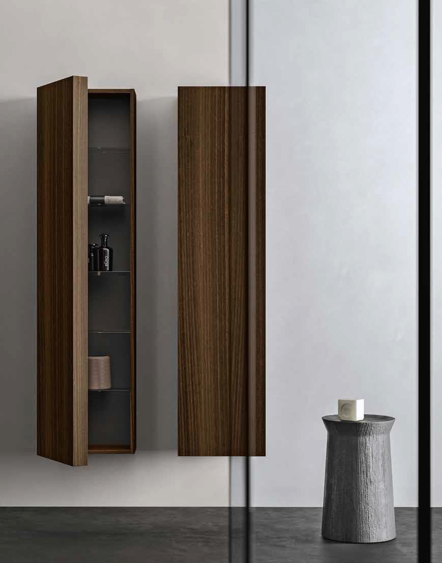 Подвесной шкаф для ванной комнаты с дверцами Cerasa Nerolab ARCH-00034647 - Вид №3
