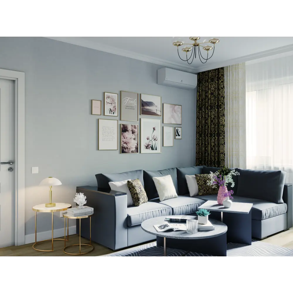 Штора на ленте «Ромбы», 145х260 см, цвет золотой ВАСИЛИСА STLM-2031149 - Вид №9