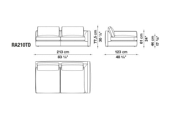 Угловой диван из ткани B&B Italia Ричард ARCH-00040927 - Вид №59