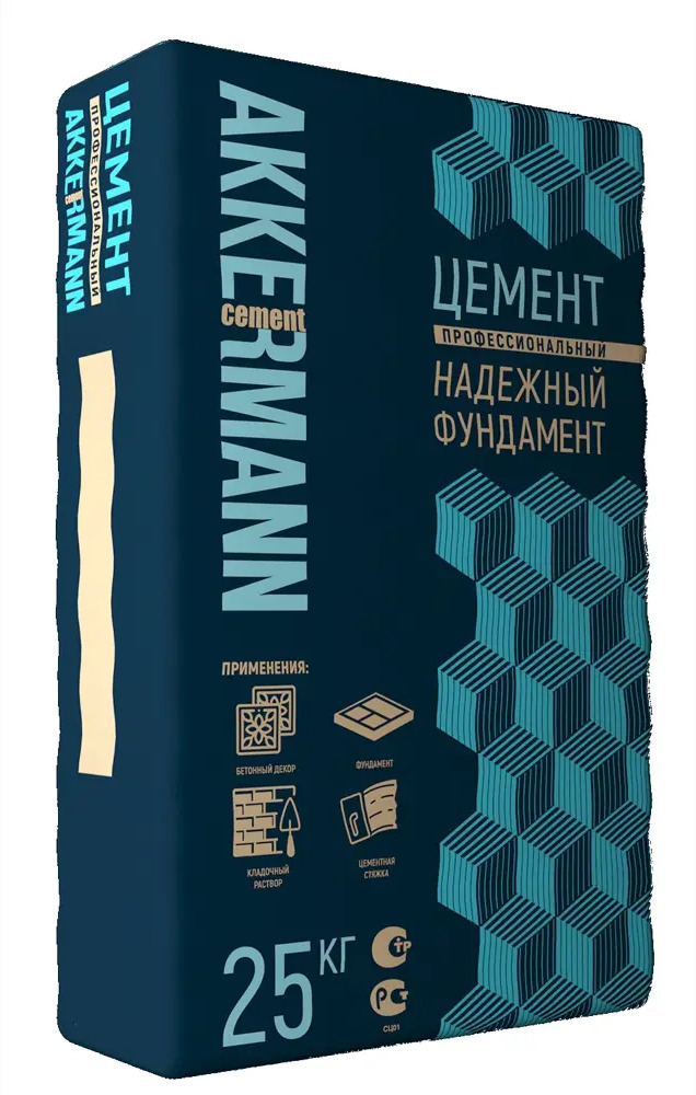 87312597 Цемент Akkermann М600 ЦЕМ I 52.5 Н 25 кг STLM-1016922