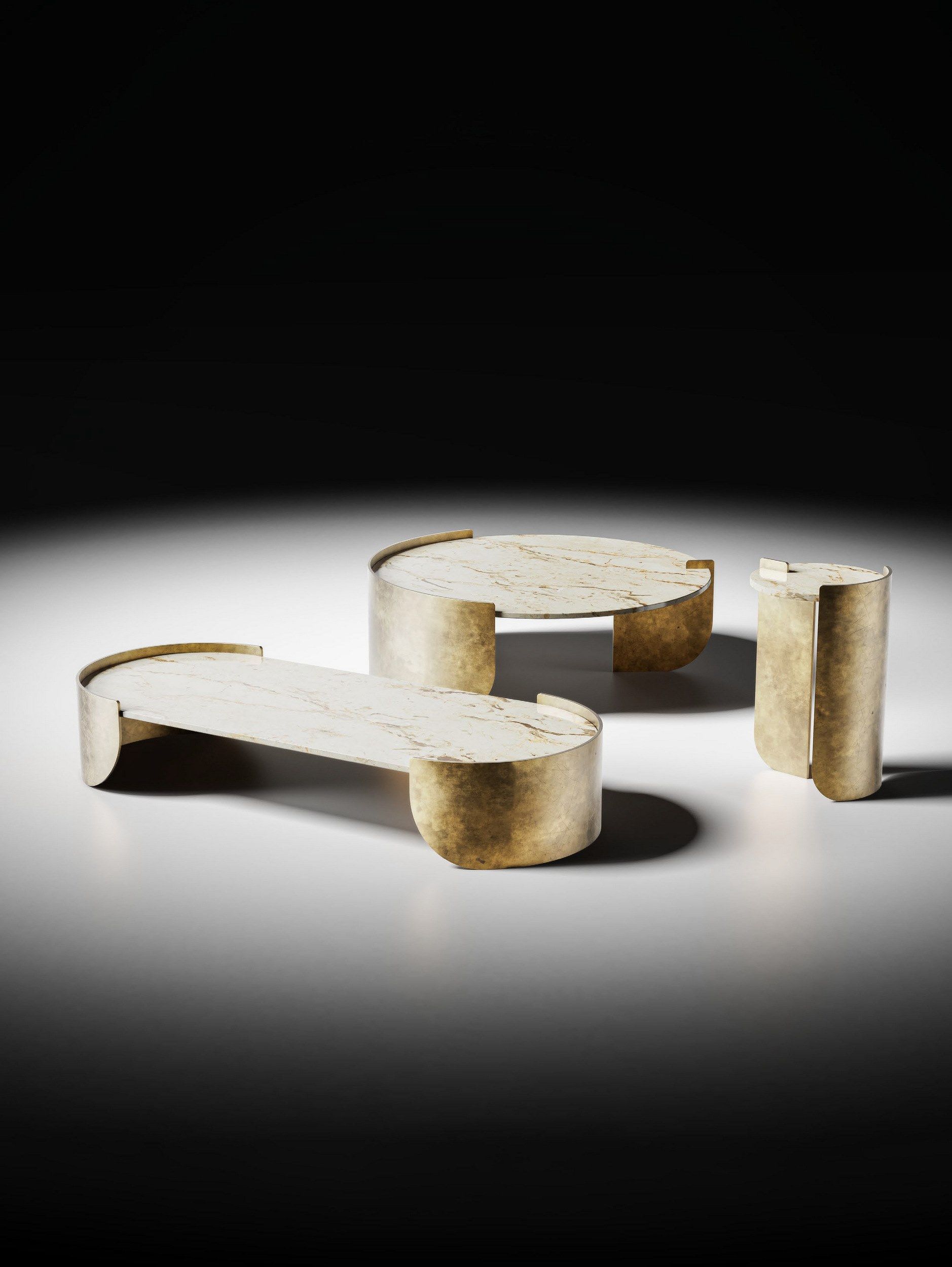 Высокий круглый керамический журнальный столик CASA +39 ENCORE Italia ARCH-00067830 - Вид №3