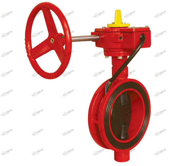 GENEBRE 2113 13 Дисковый затвор вафельного типа с коробкой передач и концевым выключателем 