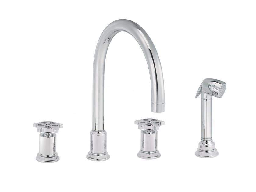 Смеситель для кухни на столешнице со съемным ручным душем rvb FLAMANT FACTORY ARCH-00050889