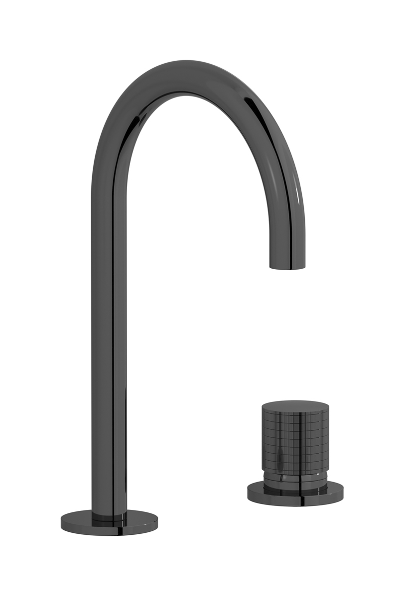 Смеситель для раковины на 2 отверстия WE ARE IB ga394cf Black Chrome Gatsby