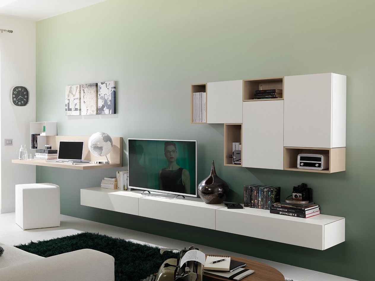 Деревянная стена с письменным столом Moretti Compact LV116 ARCH-00091609