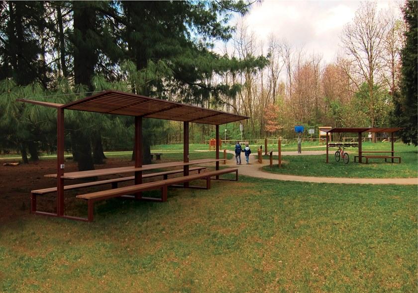 City Design Деревянный стол для пикника с крышкой Cison sun-id-1406702 - Вид №1