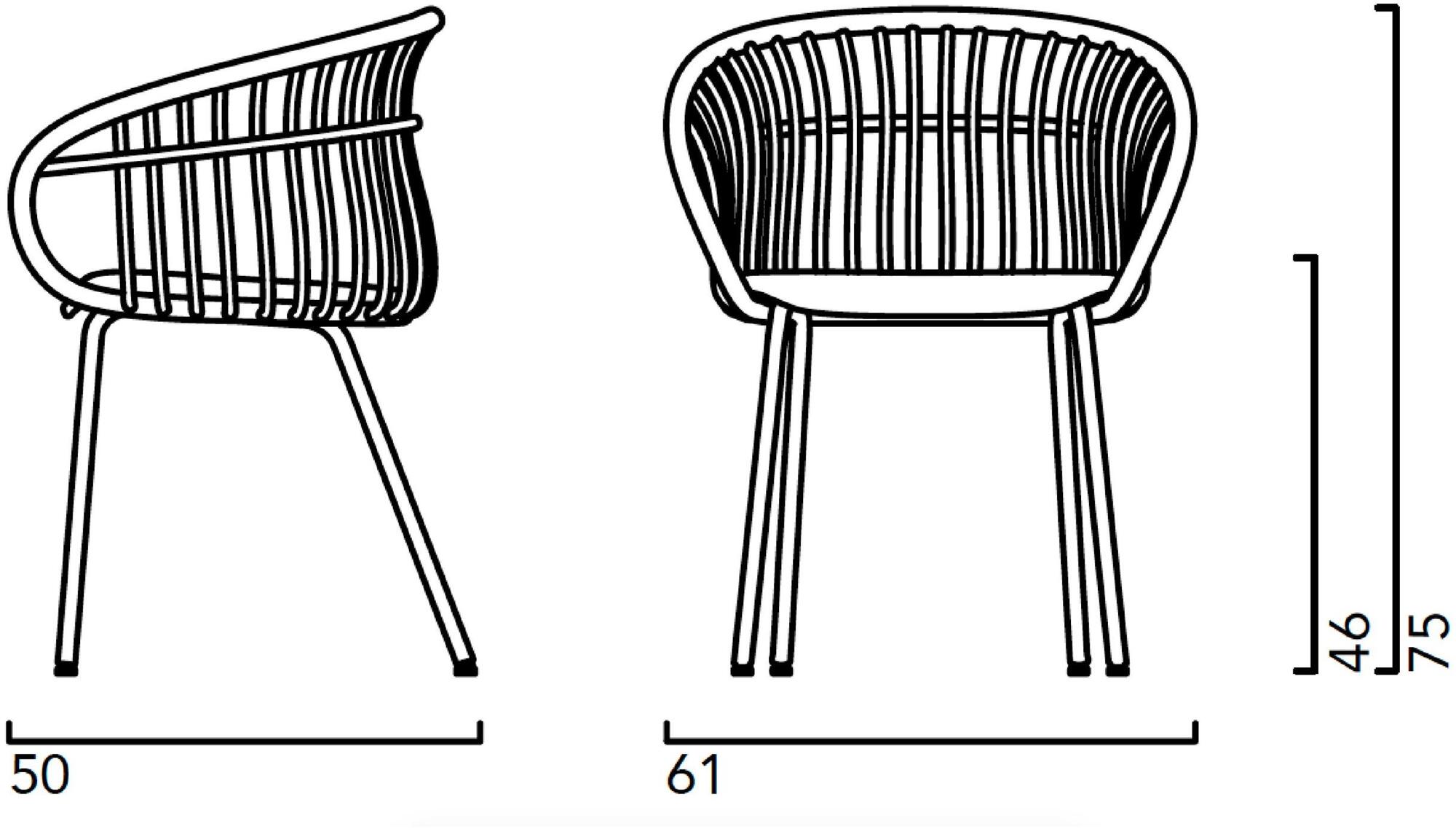 Crassevig Алюминиевый стул с подлокотниками Stem sun-id-1510303 - Вид №7