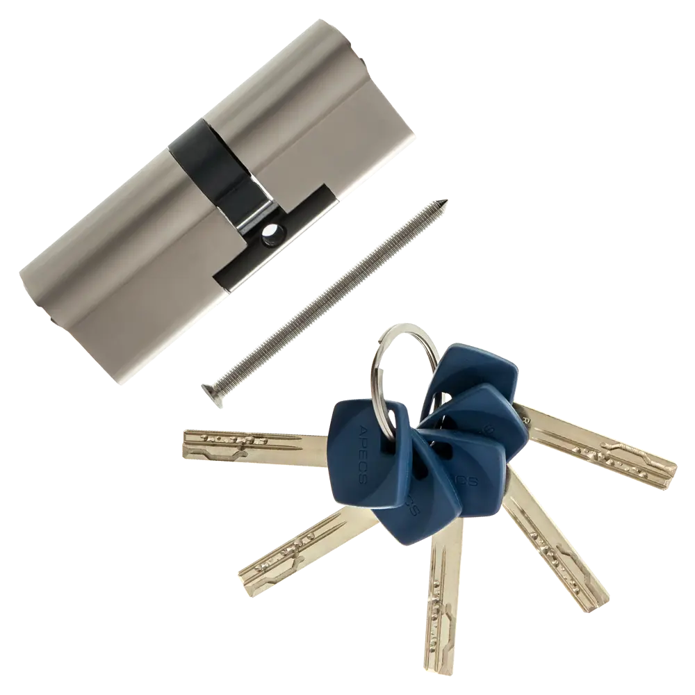 Цилиндр Apecs Premier XR-80(35/45)-NI, 35x45 мм, ключ/ключ, цвет никель ЦИЛИНДР APECS PREM XR-80(35/45)-NI КЛ-КЛ STLM-2010378 - Вид №1
