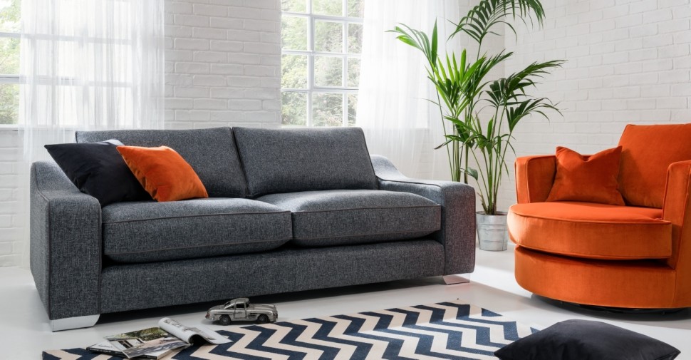 Диван MonuMini прямой серый ICON DESIGNE MONU 178059 Серый  - Вид №1