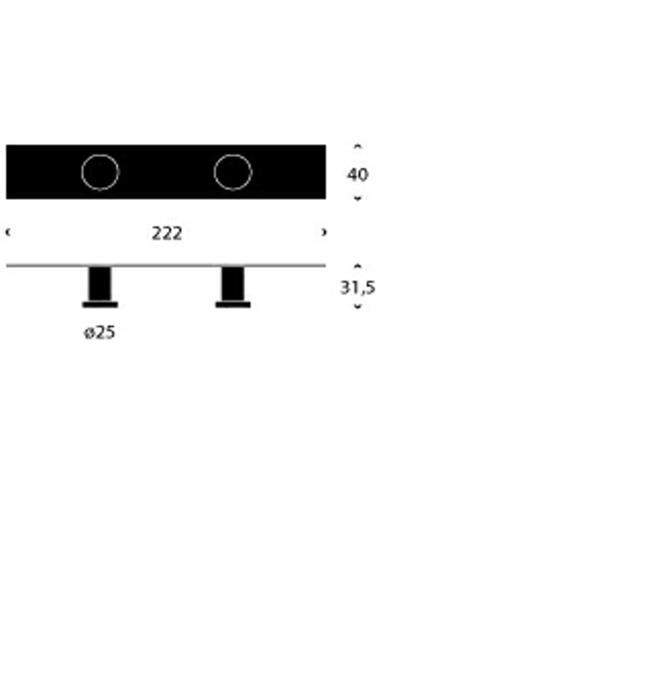 FROST Крючок 5x2 » полированный. Нержавеющая сталь Полированный O1125  - Вид №1
