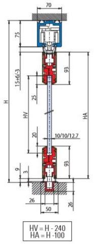 Metalglas Bonomi Модульная складывающаяся раздвижная система sun-id-1433891 - Вид №1