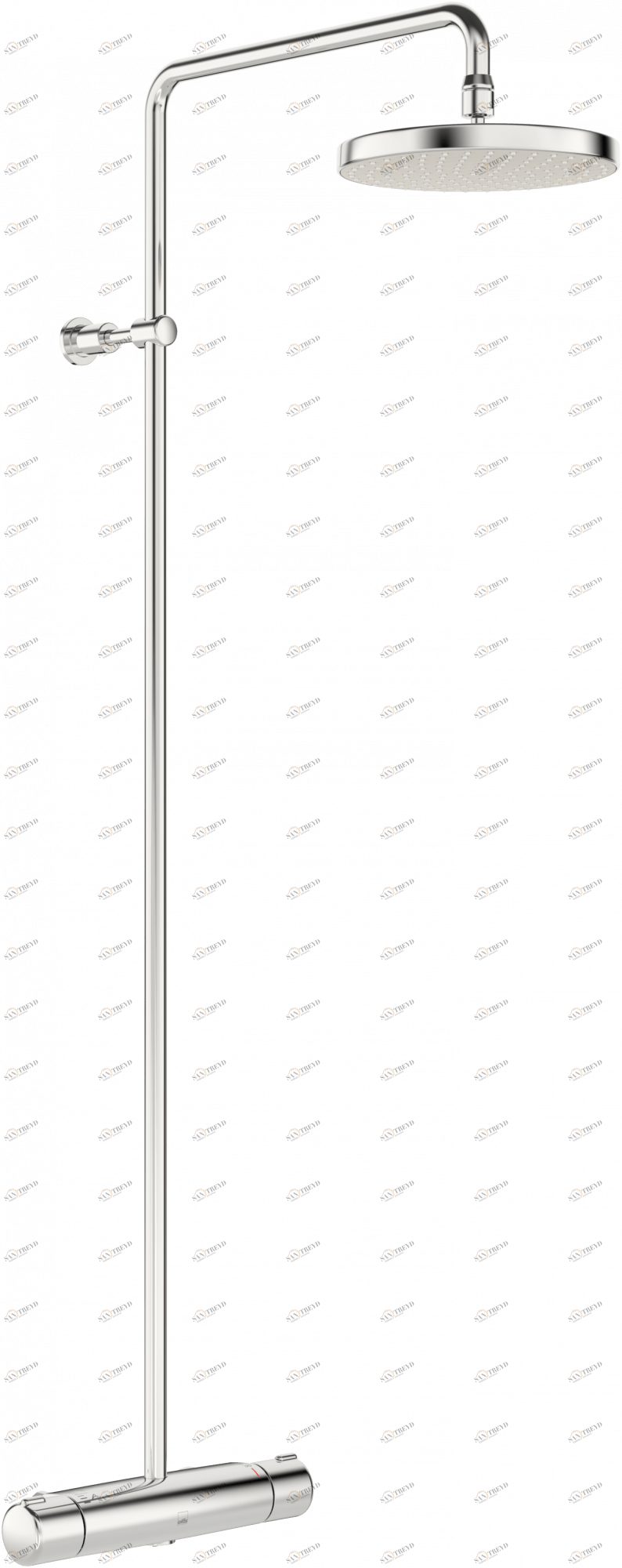 Oras 7400 Смеситель с верхним душем rain shower 7400 Nova Хром 
