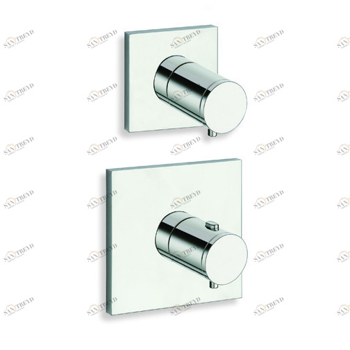 CRIXT771 Внешние части термостатического смесителя для CRICS701 с металлической пластиной Cristina Rubinetterie 