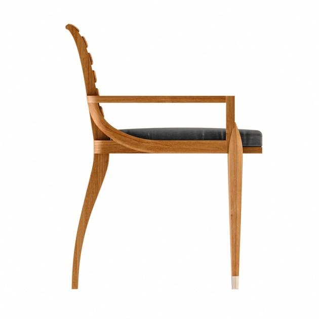 ASTELLO Садовый стул из тика с подлокотниками Iris Ir.sf1.l1 - Вид №3