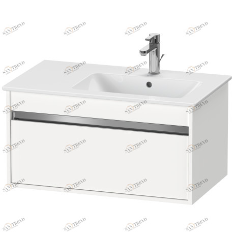 KT641901818 Ketho Тумбочка подвесная Белый матовый, декор Duravit