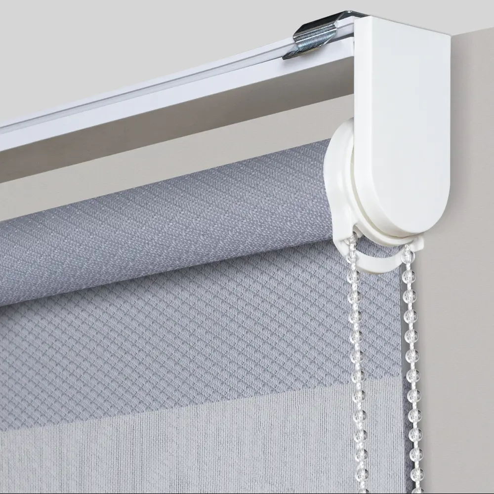 Рулонная штора день-ночь MIAMOZA Сиберия 180x175 см серая 89411421 STLM-1572939 - Вид №1