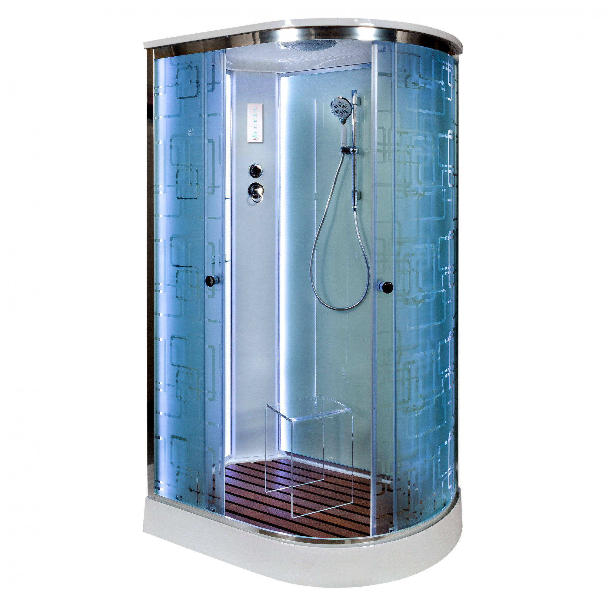 D102S LED L Душевая кабина DETO Серия D ЕМ1511 L LED