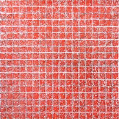444 мозаика красная колотая 300х300 чип 15х15 (кор 0,54м/6шт/0,09м) Роскошная мозаика 