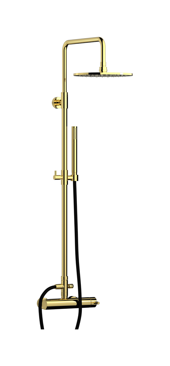Душевая колонна Whynot со смесителем, круглым верхним душем и лейкой WE ARE IB mt127oo Gold Indoor Shower