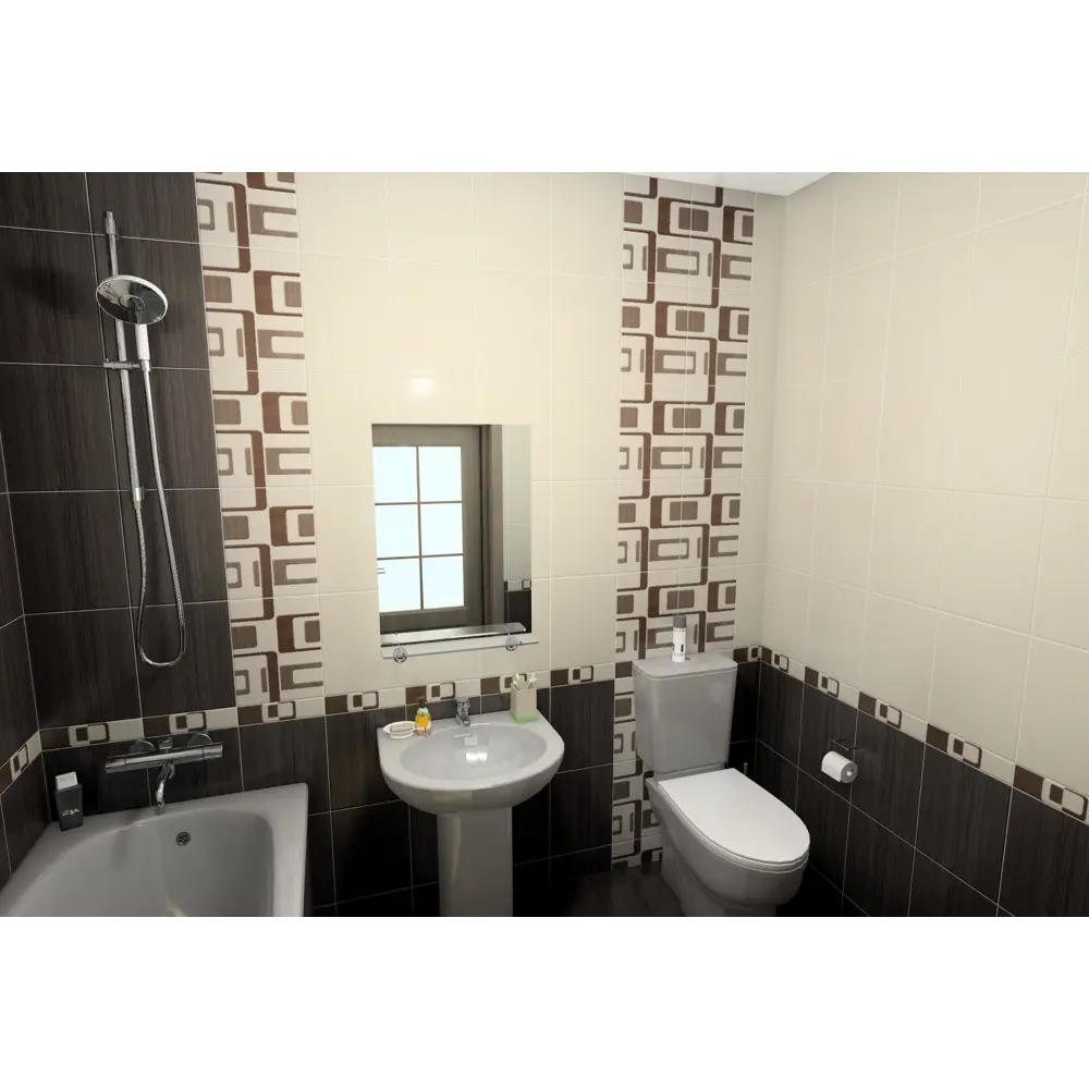 Бордюр Golden Tile Вельвет 25x60 см цвет бежевый 82958349 STLM-2158173 - Вид №3