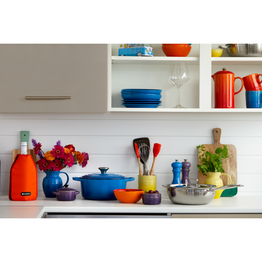 Кастрюля чугунная Le Creuset, Ø24 см, голубая 21177242002430 - Вид №2