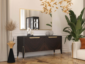 Шкаф из шпона с распашными дверями