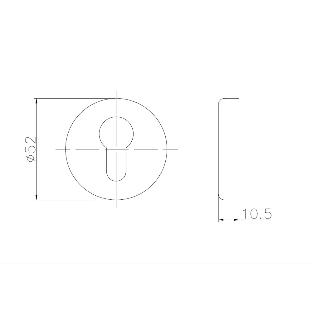 EDSON Накладка на цилиндр с никелированным покрытием 18743697 STLM-0012371 - Вид №3
