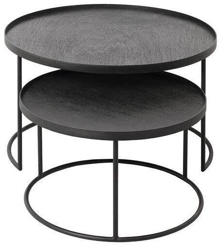 Ethnicraft Круглый деревянный журнальный столик для гостиной  20329, 20726  - Вид №4