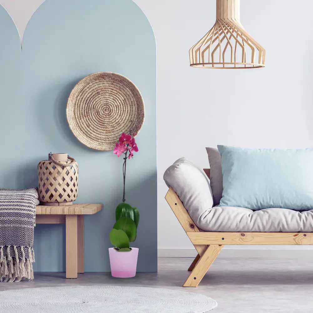 ТЕК.А.ТЕК Горшок для орхидей розовый с системой полива 12673464 Орхидея партер STLM-0958610 - Вид №1