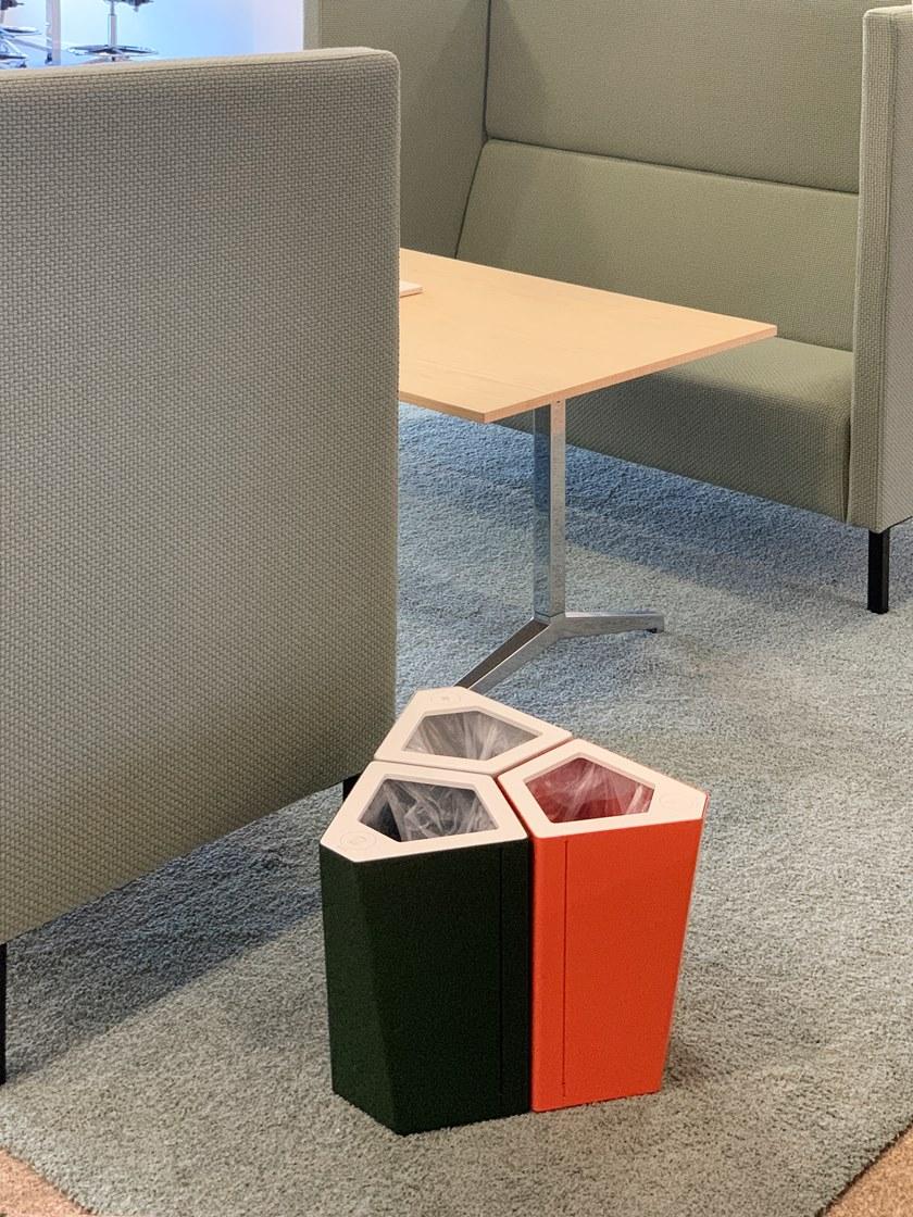 TreCe Контейнер для мусора из стали с крышкой для раздельного сбора мусора sun-id-1404602 - Вид №3