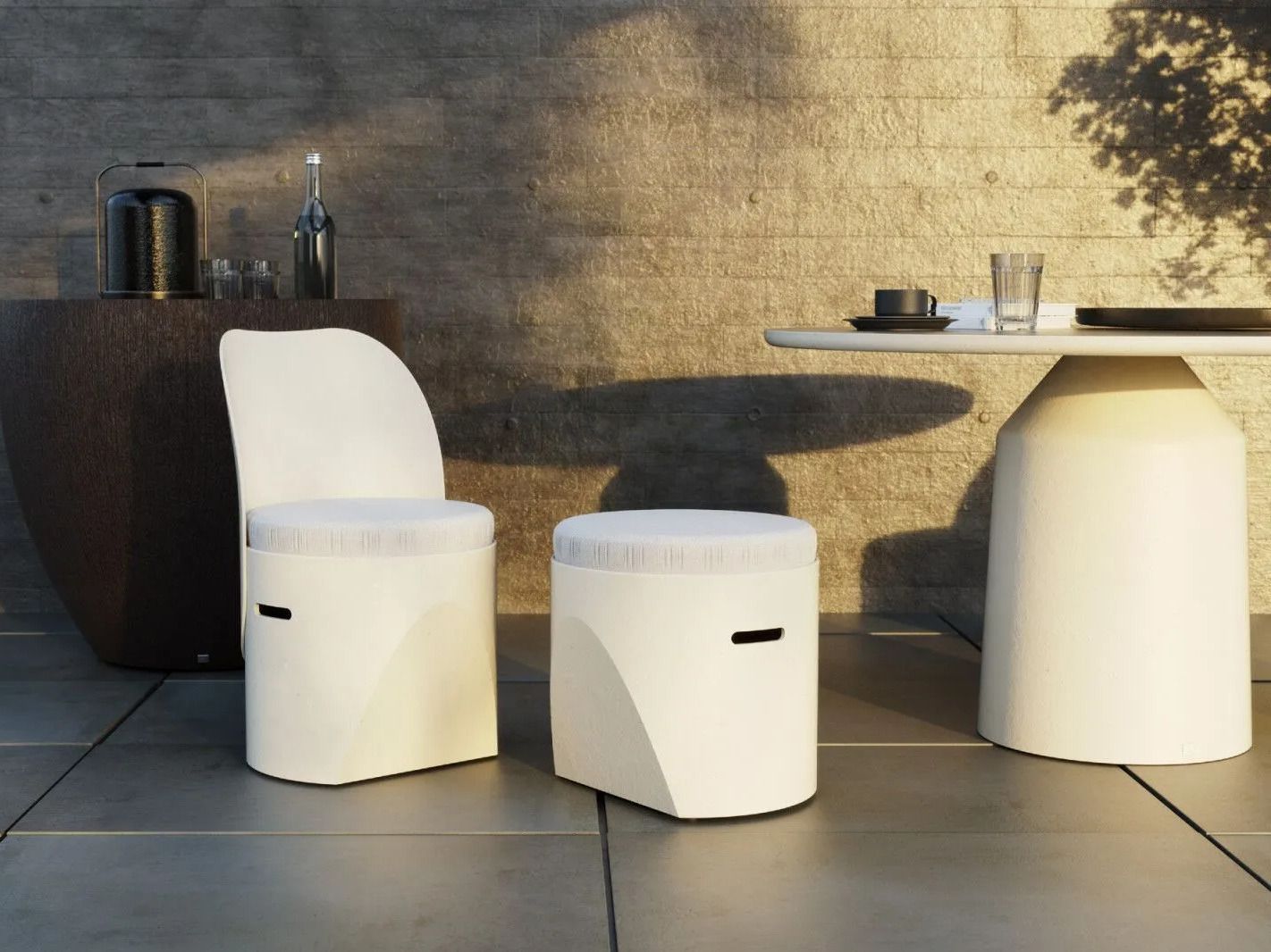 Садовый стул с мягким сиденьем GANSK Cloe ARCH-00122984 - Вид №2