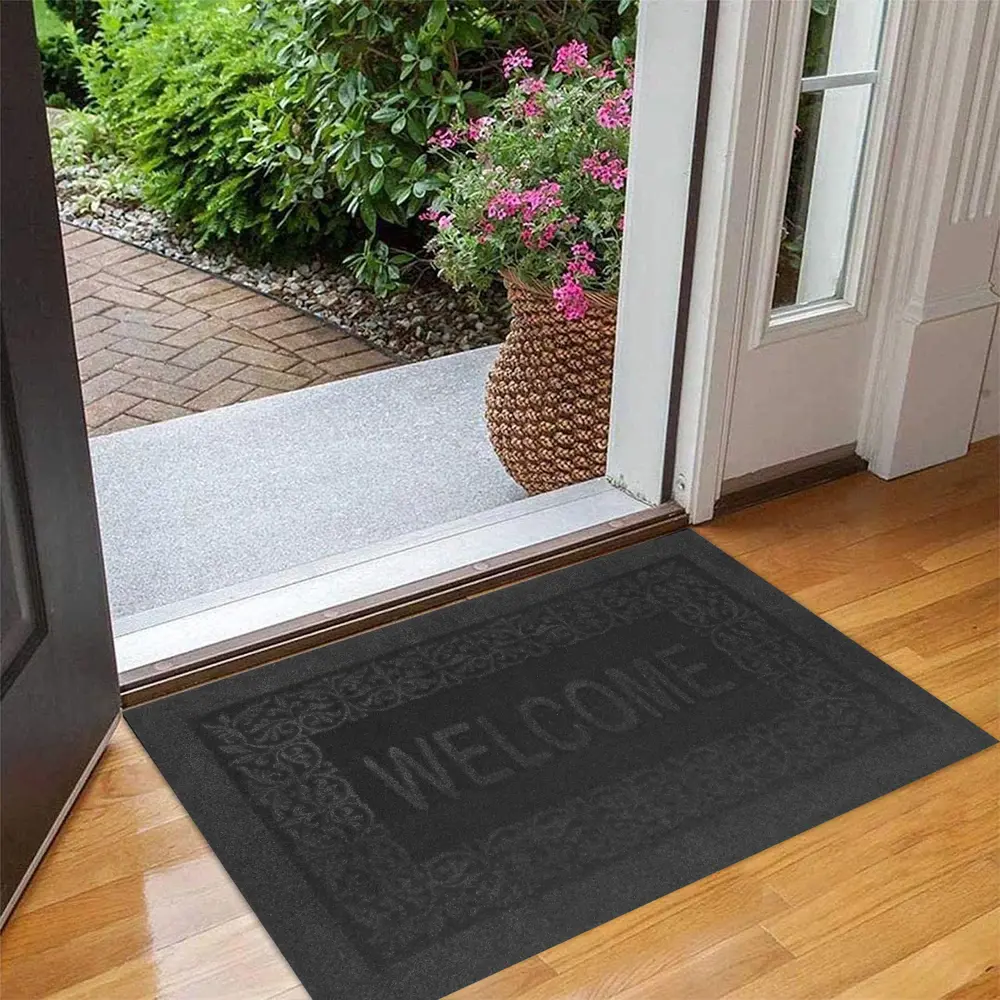 Коврик грязезащитный полипропилен/латекс 40x60 см цвет темно-зеленый CTIM STLM-2127136 - Вид №5