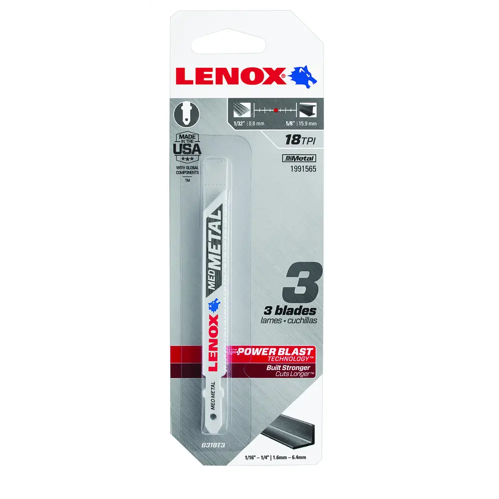 Пилки для лобзика по металлу B318T Lenox, 3 шт STLM-2008110 - Вид №5