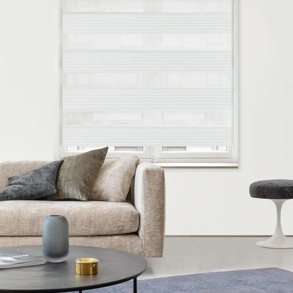 Штора рулонная день-ночь Palermo 200x250 см белая MIAMOZA Д/н Palermo STLM-2038383 - Вид №2