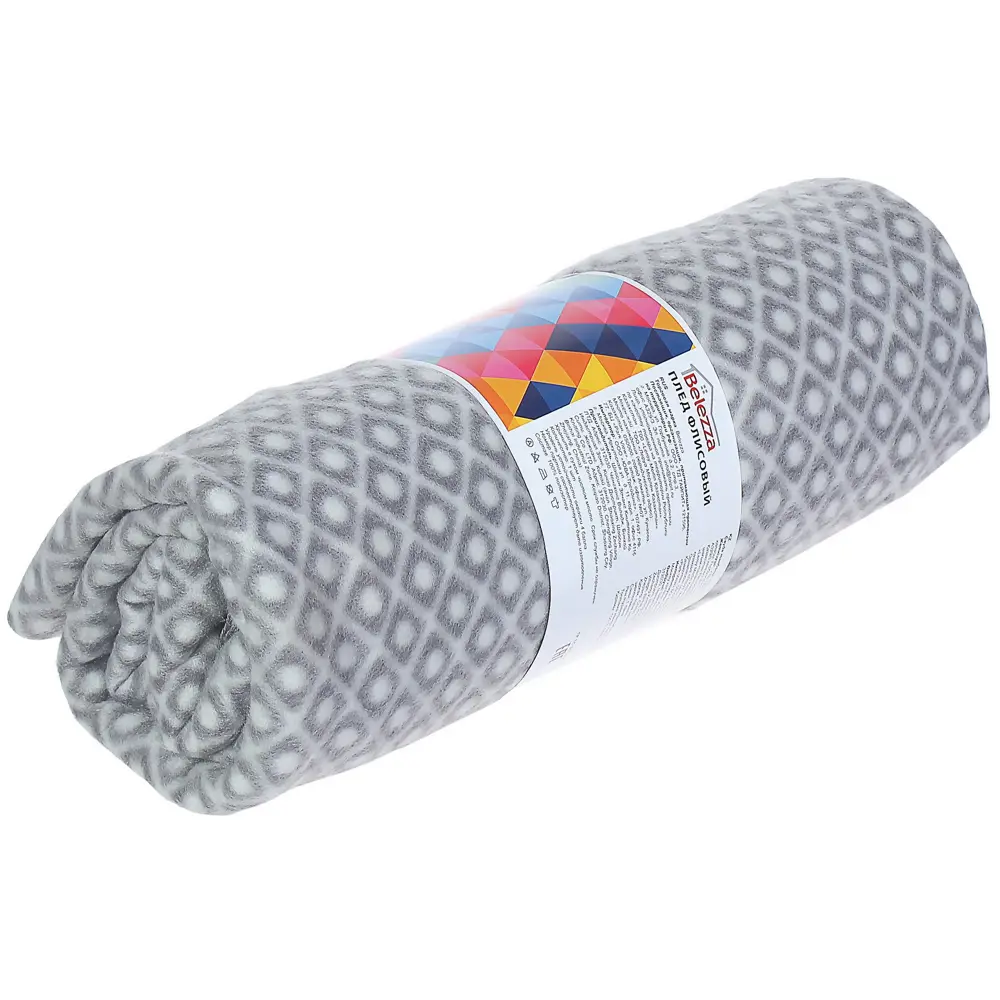 Плед флисовый «Play» 130х170 см цвет серый BELEZZA STLM-2194085 - Вид №3