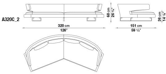 B&B Italia Угловой диван в ткани Arne sun-id-1349091 - Вид №7