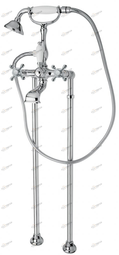 Напольный смеситель для ванны с ручным душем, шлангом 150 см CEZARES GOLF-VDP-01-Bi