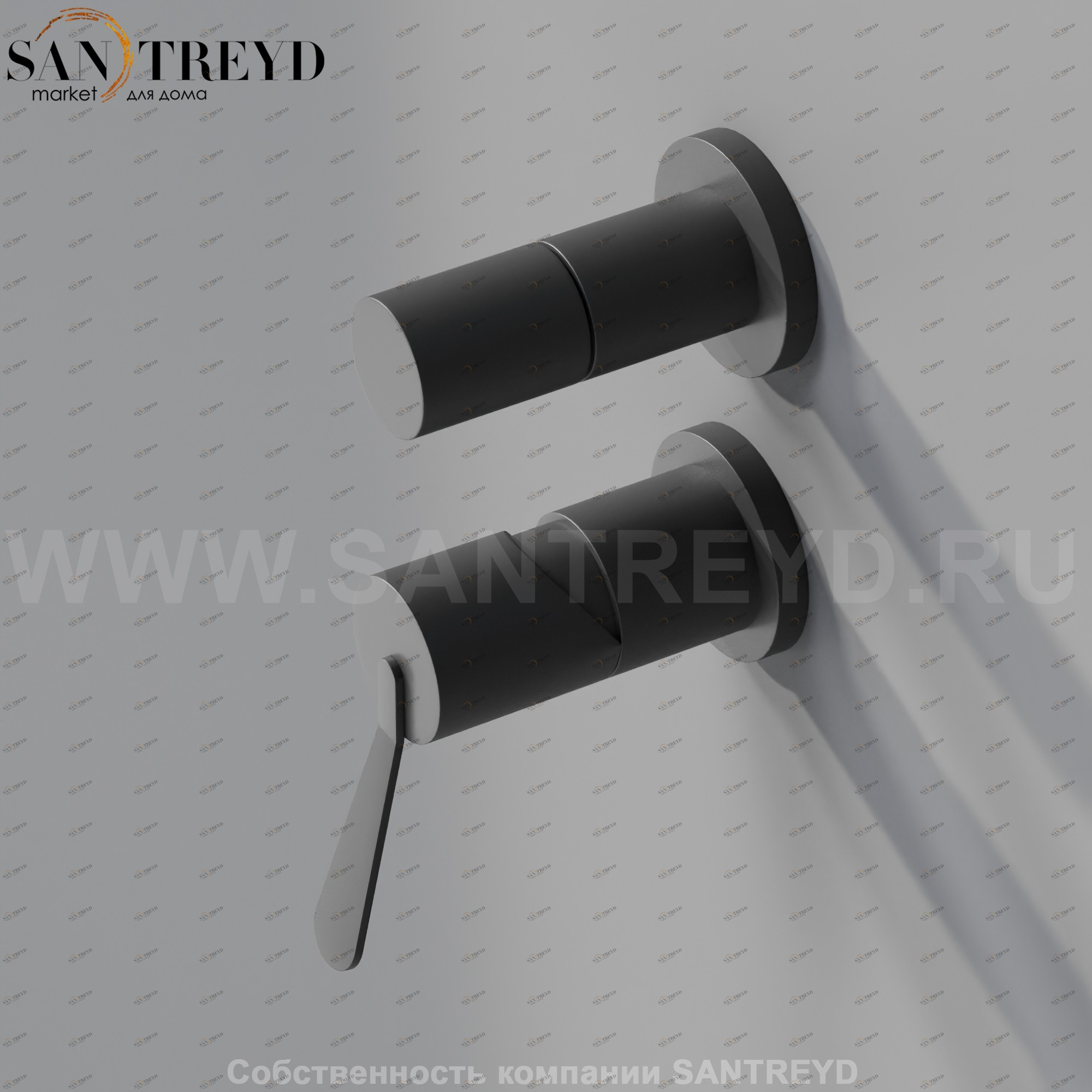 Однорычажный встроенный смеситель AFEZ021E FEZ 2 черный матовый Agape