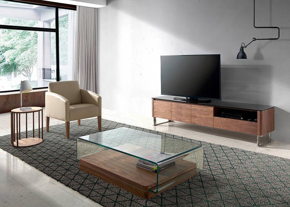 Тумба под телевизор длинная орех Atelier от Angel Cerda ANGEL CERDA  148679 Коричневый  - Вид №2