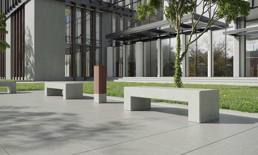 CO33 Бетонная скамейка без спинки Angulus Gb3.21 - Вид №1