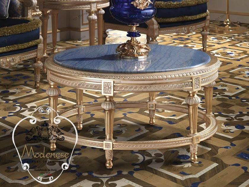 Modenese Gastone Низкий круглый журнальный столик Deluxe sun-id-1483422
