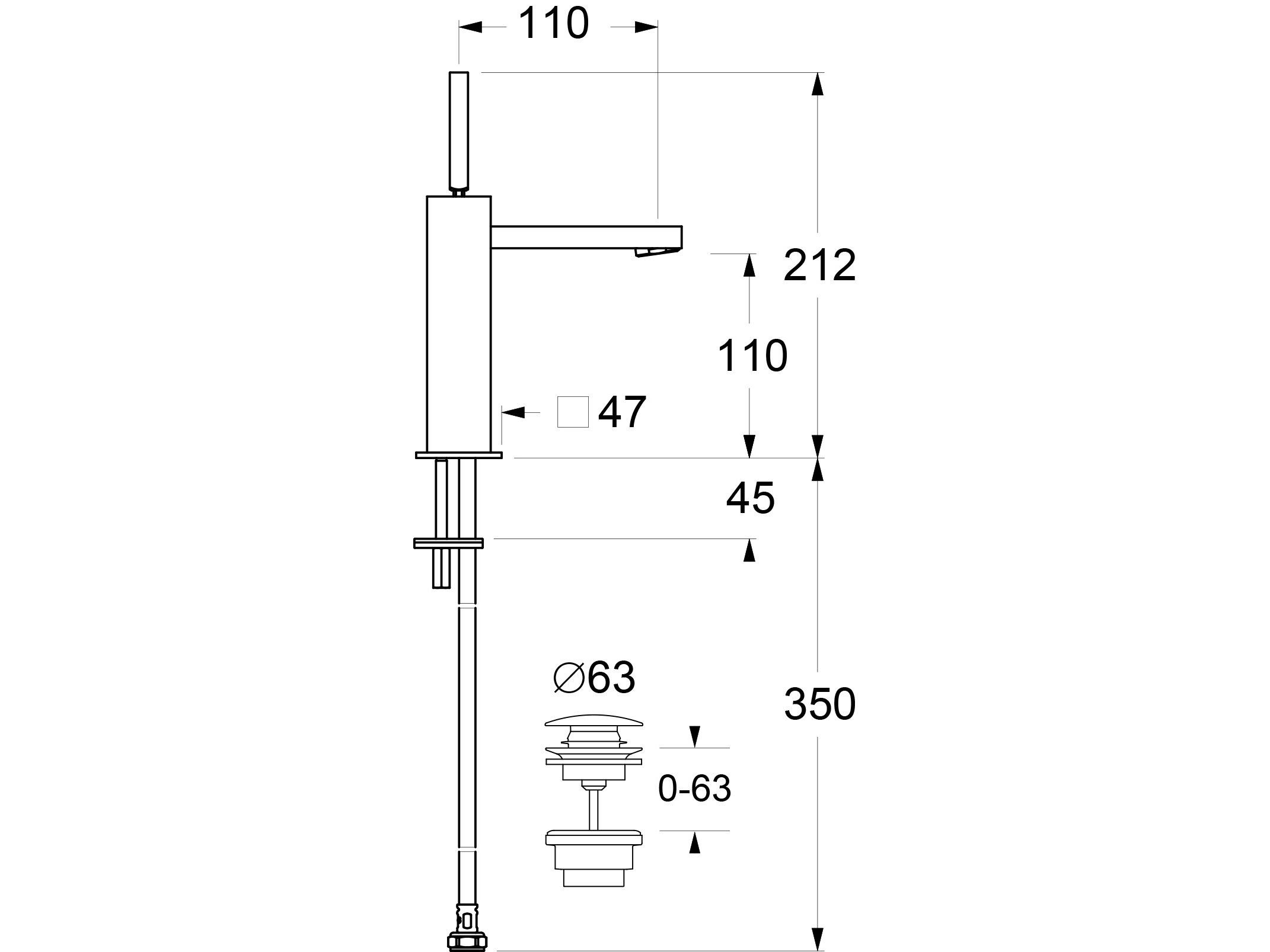Смеситель для раковины с одним отверстием GUGLIELMI RUBINETTERIE G&amp ARCH-00139737 - Вид №2
