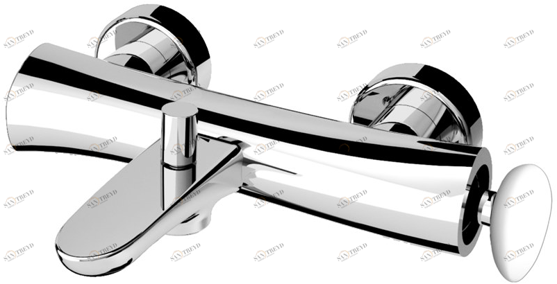 Fir Italia Смеситель для ванны настенный из латуни с переключателем Synergy stone 95 9534000