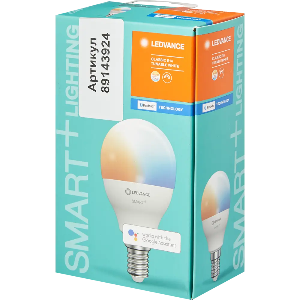 Лампа умная светодиодная Osram Smart Plus E14 220-240 В 5 Вт шар малый матовая 470 лм изменение оттенков белого LEDVANCE STLM-2209212 - Вид №4