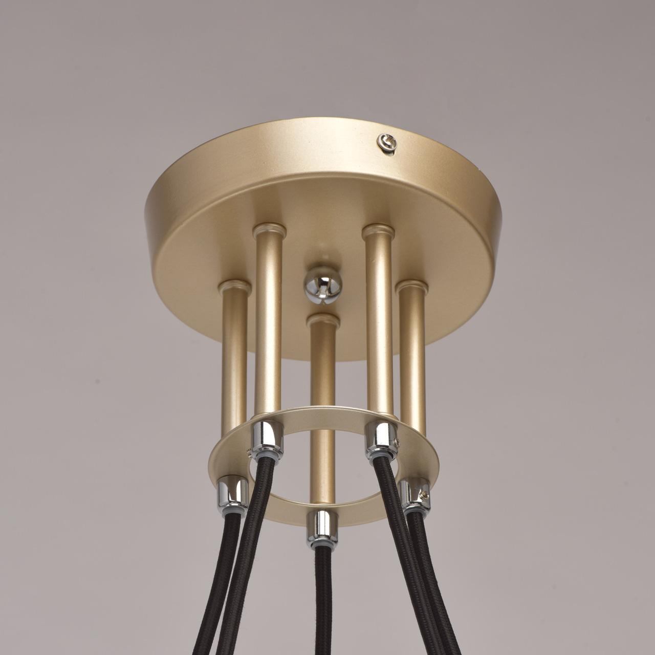 Подвесная люстра MW-Light Формула 1 696010105 MW-LIGHT ДИЗАЙНЕРСКИЕ, ФОРМУЛА 187061 Золотой  - Вид №1