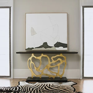 Консольные столы 07200-850-003 Sculpted Console - Gold Ambella