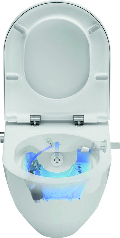 H8206017570001 Подвесной унитаз-биде, безободковый rimless, включает в комплект съемное сиденье с крышкой с механизмом "мягкое закрывание" LAUFEN PRO - Вид №7